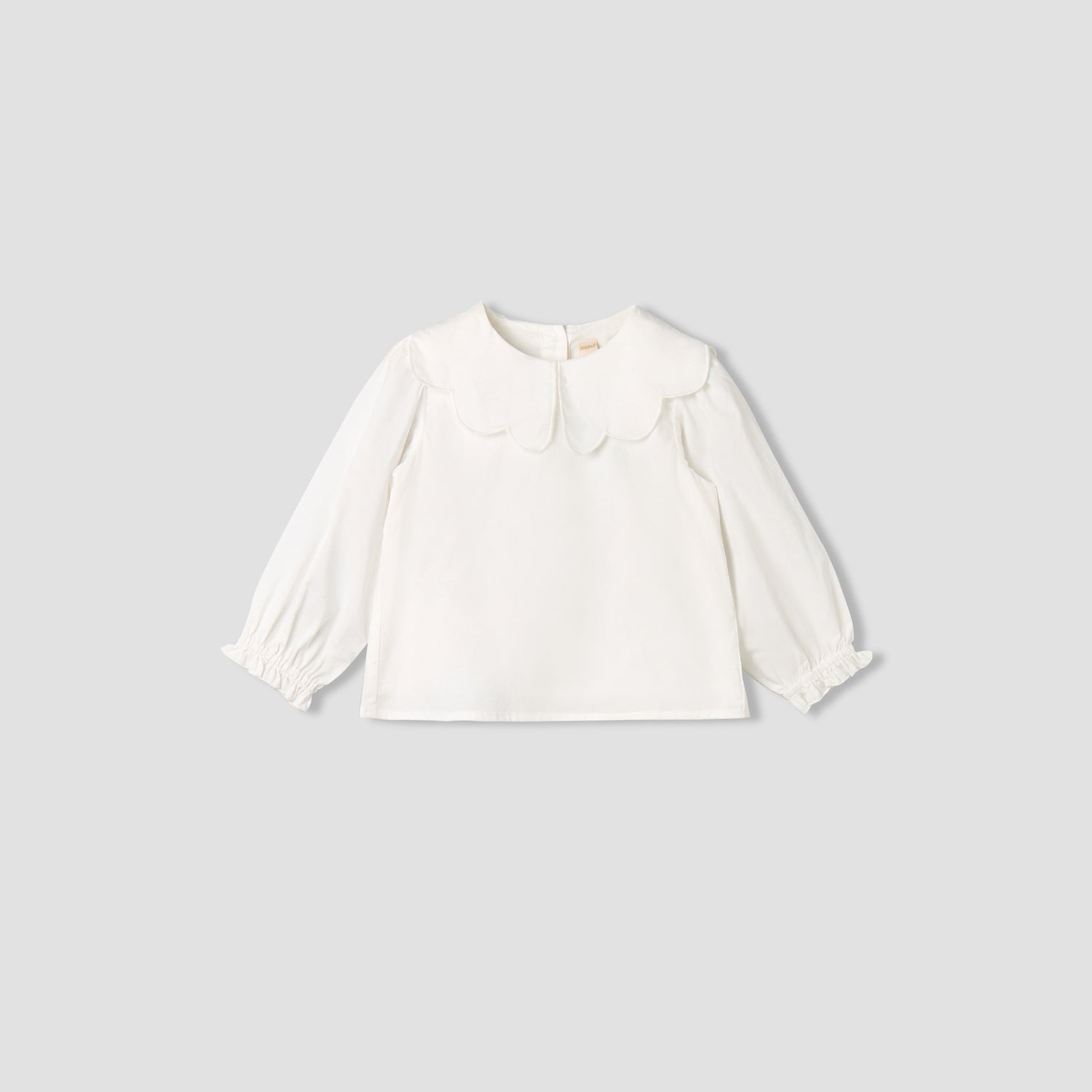 Giggles Collared Long Sleeves Top and Pinafore Dress with Tights