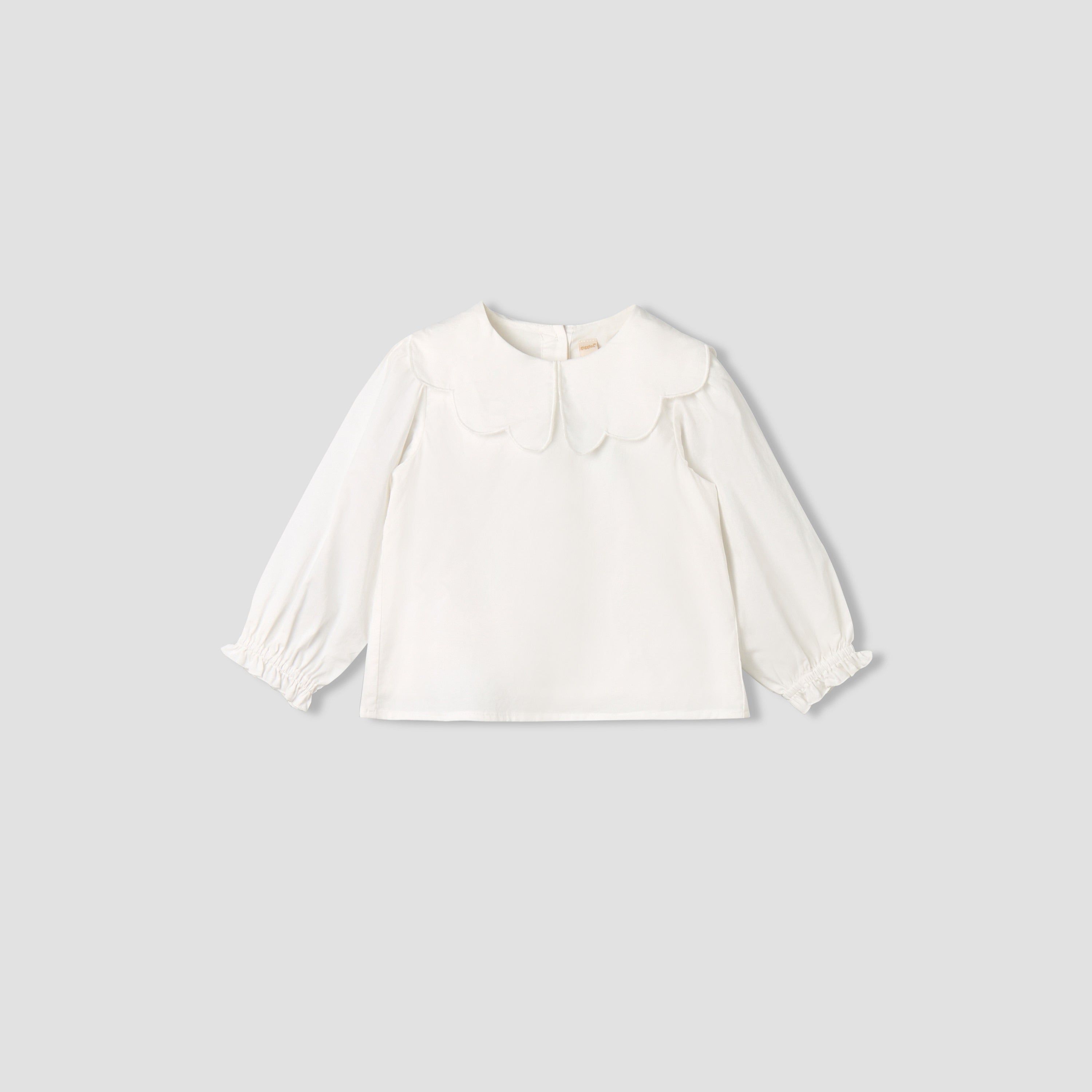 Giggles Collared Long Sleeves Top and Pinafore Dress with Tights