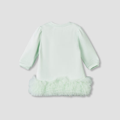 Sanrio Round Neck Long Sleeves Dress with Tights