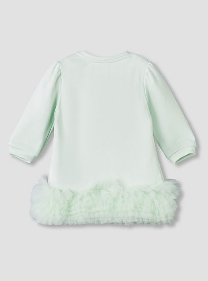 Sanrio Round Neck Long Sleeves Dress with Tights-baby-girls-clothing-setsandcoords-image-4