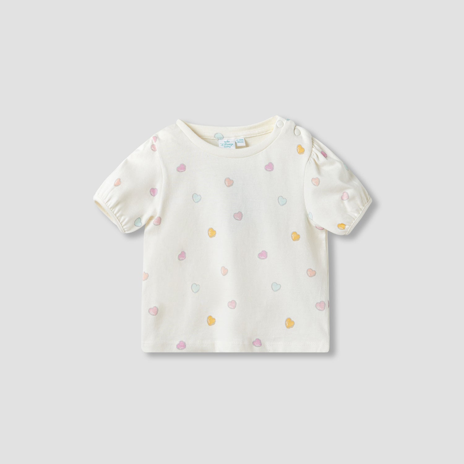 Disney Heart Print T-shirt and Dungarees Set