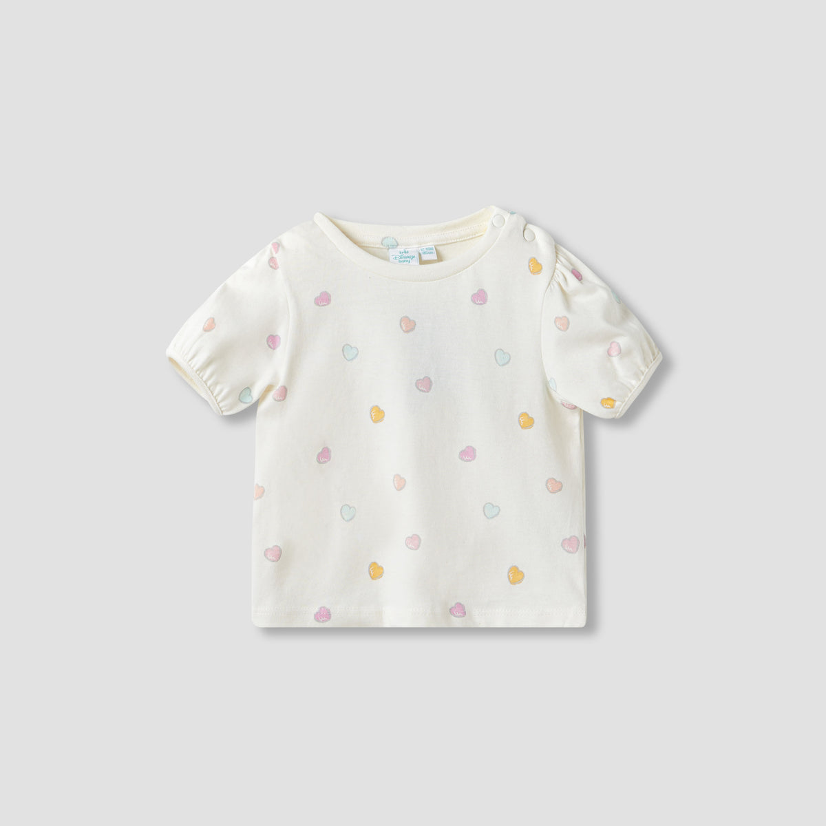 Disney Heart Print T-shirt and Dungarees Set