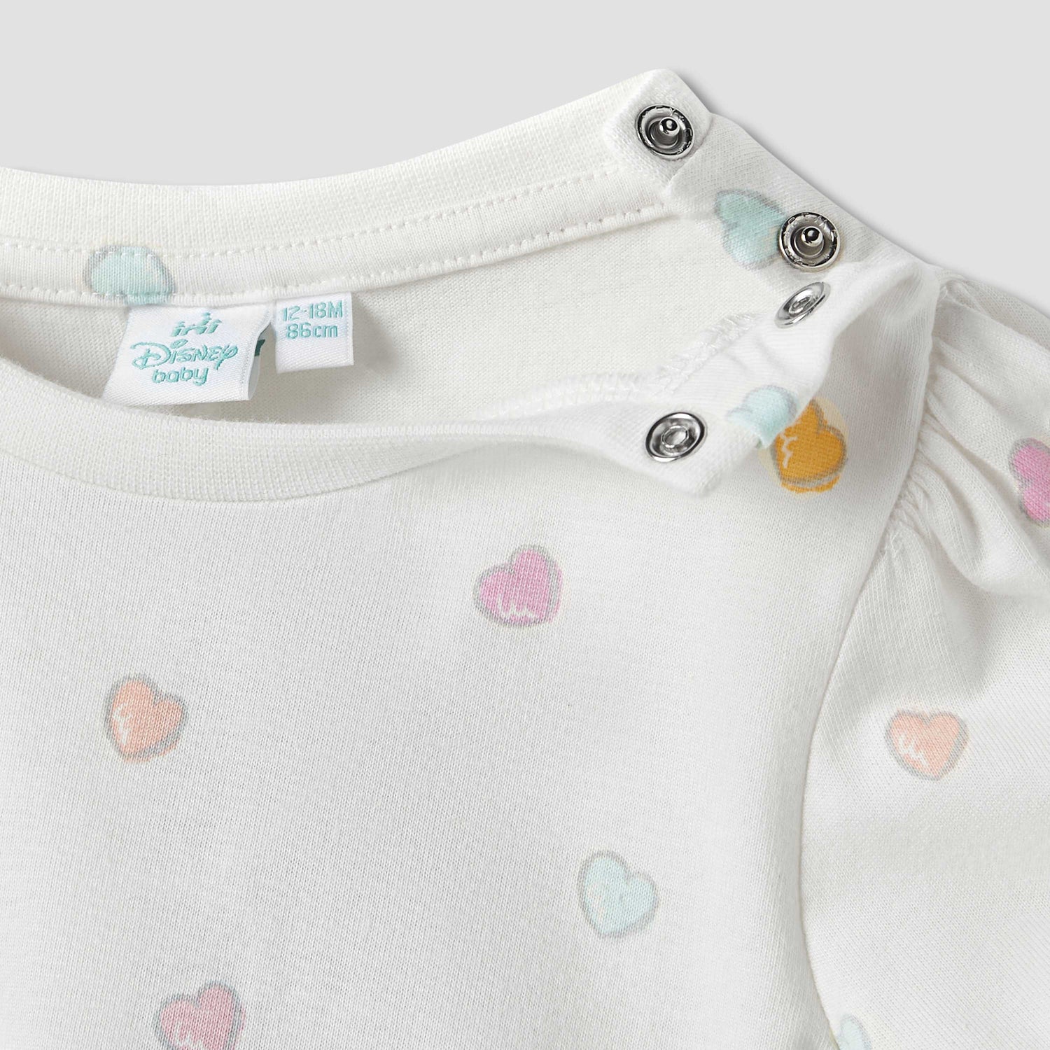 Disney Heart Print T-shirt and Dungarees Set