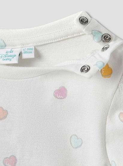 Disney Heart Print T-shirt and Dungarees Set-baby-girls-clothing-setsandcoords-image-5