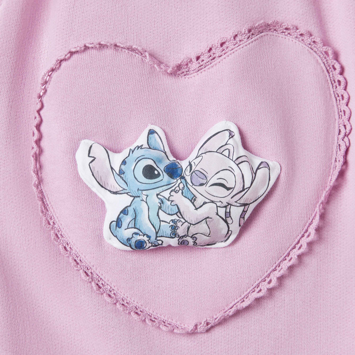 Disney Heart Print T-shirt and Dungarees Set