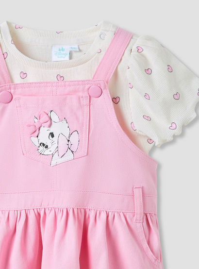Disney Marie Cat Pinafore Dress and Printed Top Set-baby-girls-clothing-setsandcoords-image-4