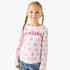 Juniors Printed T-shirt with Long Sleeves - Pink / 3-4 yrs