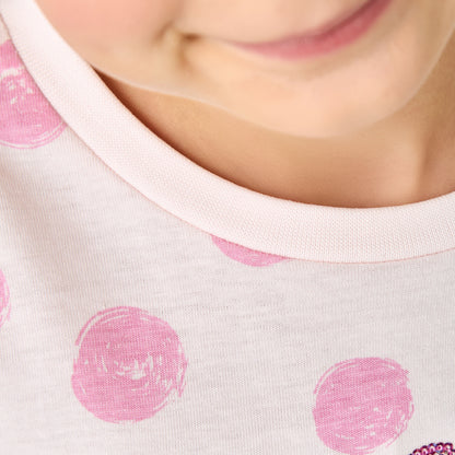 Juniors Printed T-shirt with Long Sleeves