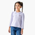 Juniors Solid Collared T-shirt with Long Sleeves - Purple / 1-2 yrs