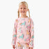 Juniors Girls Crew Neck T-shirt with Unicorn Print - Cotton - Long Sleeves - Pink / 1-2 yrs