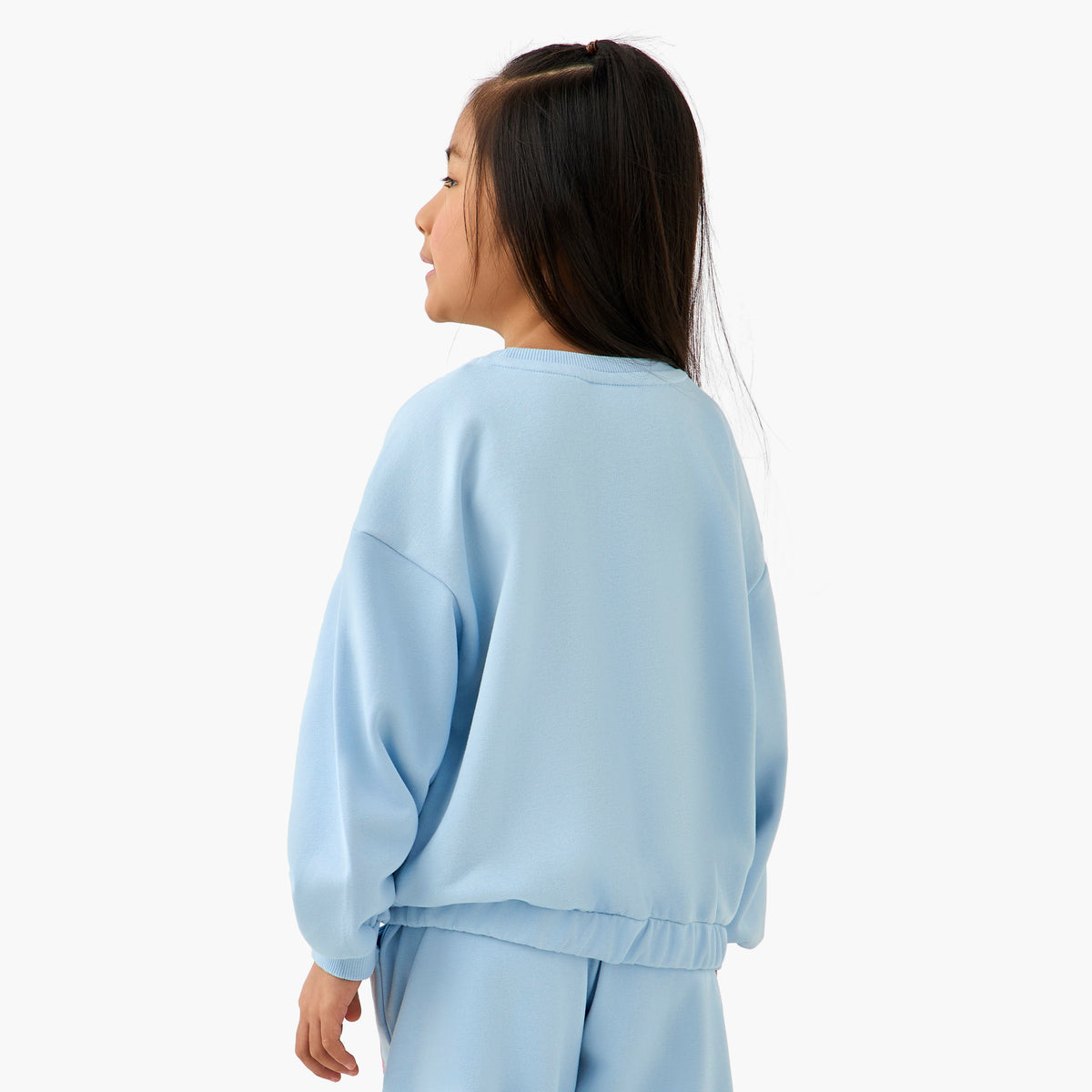 Juniors Butterfly Print Sweatshirt with Long Sleeves