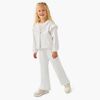 Juniors Girls Jacket and Track Pant Set with Pockets - Long Sleeves - Hooded Neck-undefined-image-1