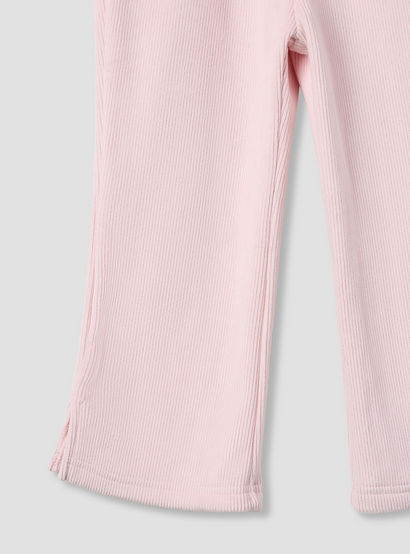 Juniors Girls Sweatshirt and Track Pants Set with Ruffle - Polyester Blend - Long Sleeves - Hood-baby-girls-clothing-setsandcoords-image-4