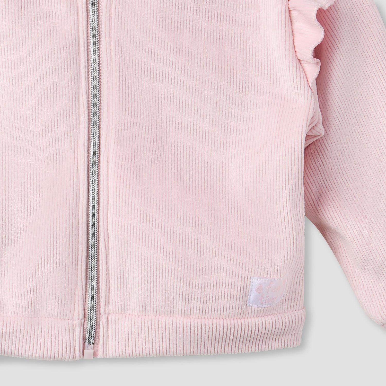 Juniors Girls Sweatshirt and Track Pants Set with Ruffle - Polyester Blend - Long Sleeves - Hood