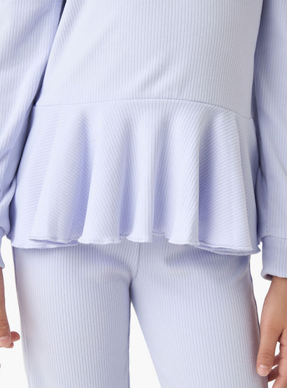 Juniors Ribbed Peplum Top and Pants Set-baby-girls-clothing-setsandcoords-image-5