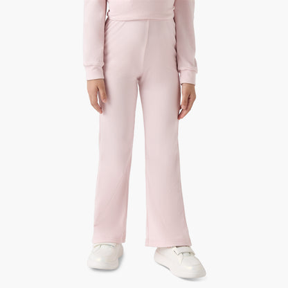 Juniors Ribbed Peplum Top and Pants Set
