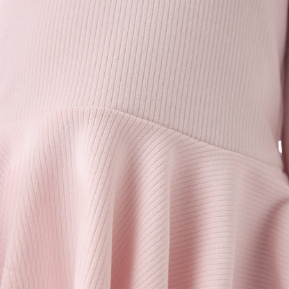 Juniors Ribbed Peplum Top and Pants Set