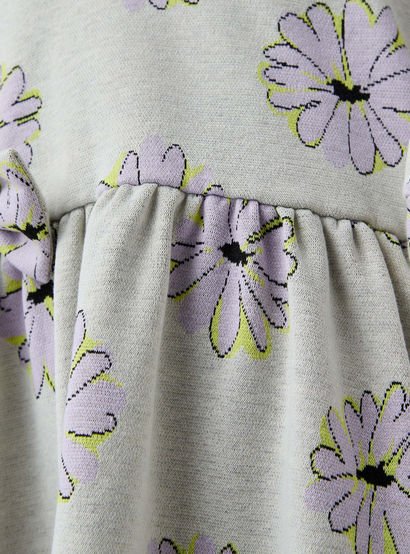 Juniors Bow Accent A-Line Dress with Puff Sleeves-girls-clothing-dressesandjumpsuits-image-5