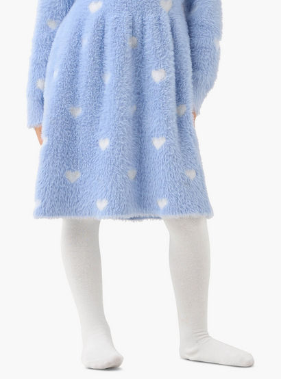 Juniors Heart Print Dress with Tights-girls-clothing-dressesandjumpsuits-image-3