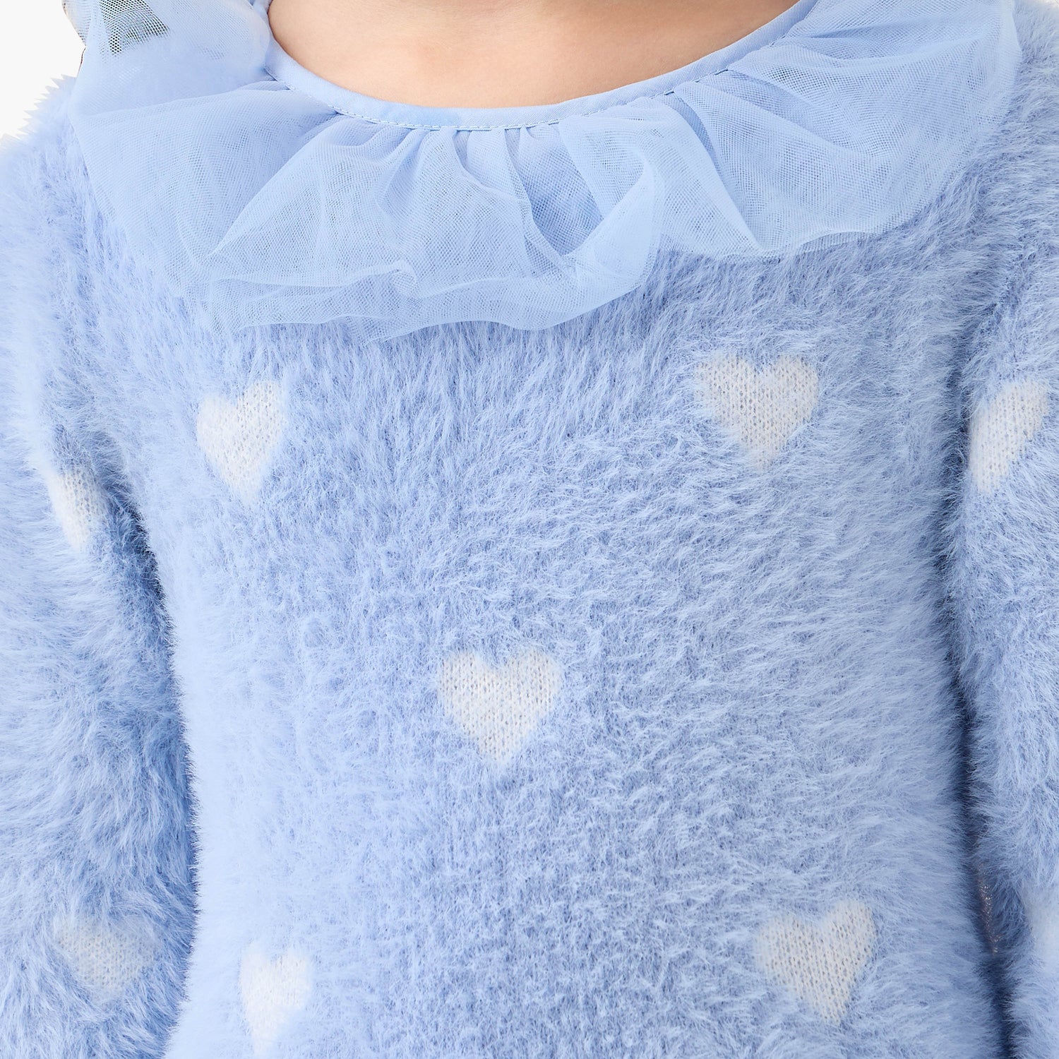 Juniors Heart Print Dress with Tights
