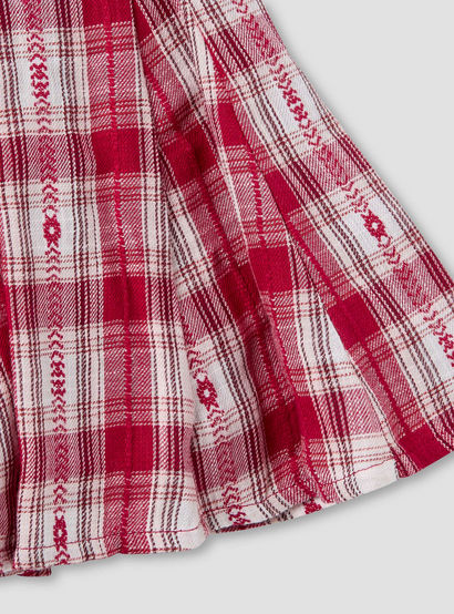 Juniors Bow Accent Top and Checked Skirt Set-baby-girls-clothing-setsandcoords-image-10