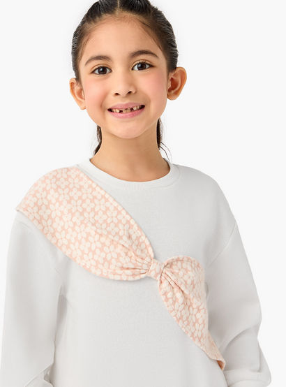Juniors Printed Bow Detail Top and Pants Set-baby-girls-clothing-setsandcoords-image-5