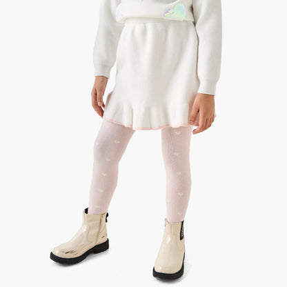 Juniors Girls Pullover and Skirt Set with Sequin Embellished - Polyester - Long Sleeves - Crew Neck