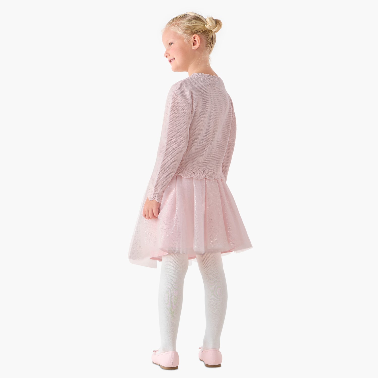 Juniors Girls Top and Skirt Set with Bow Detail - Polyester Blend - Long Sleeves - Crew Neck