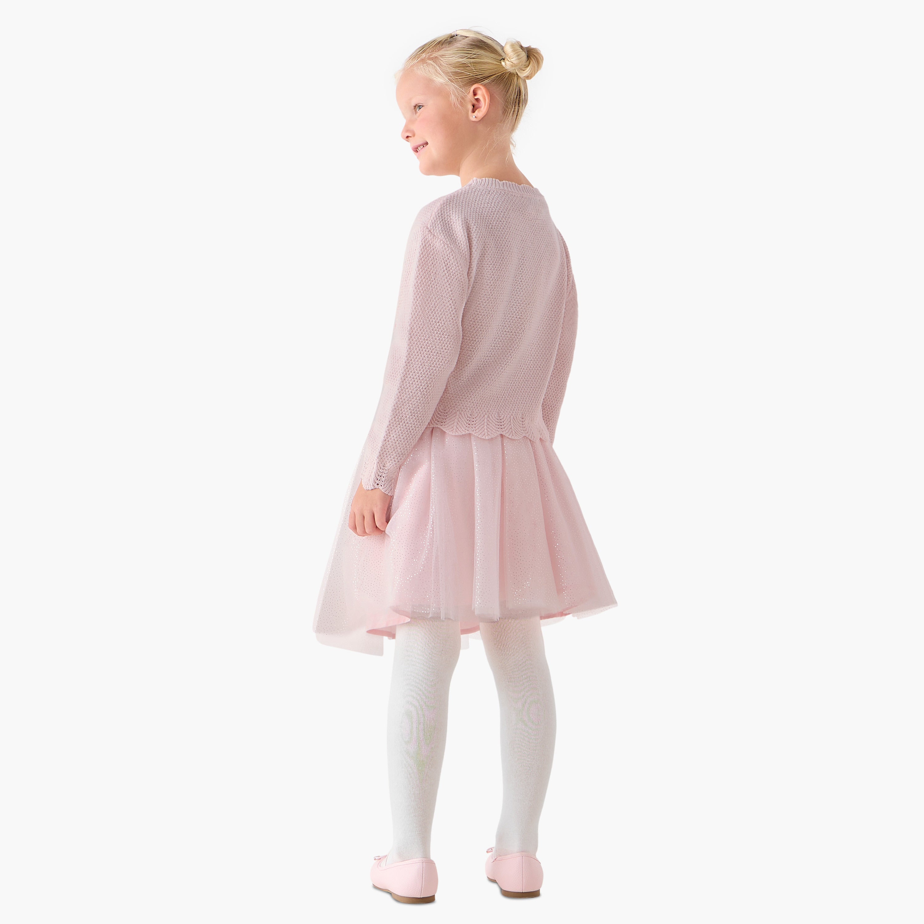 Juniors Girls Top and Skirt Set with Bow Detail - Polyester Blend - Long Sleeves - Crew Neck