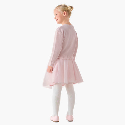 Juniors Girls Top and Skirt Set with Bow Detail - Polyester Blend - Long Sleeves - Crew Neck