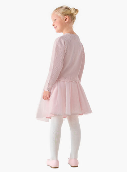 Juniors Girls Top and Skirt Set with Bow Detail - Polyester Blend - Long Sleeves - Crew Neck-baby-girls-clothing-setsandcoords-image-5
