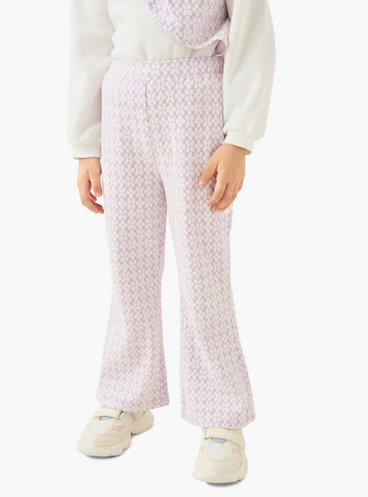 Juniors Printed Bow Detail Top and Pants Set-baby-girls-clothing-setsandcoords-image-3