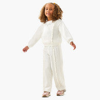 Juniors Ruffled Sweatshirt and Pants Set-undefined-image-1