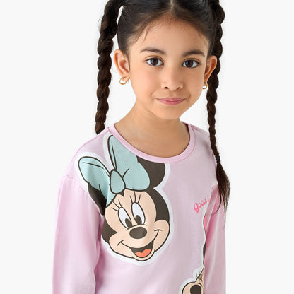 Disney Minnie Mouse Print Long Sleeves T-shirt - Set of 2
