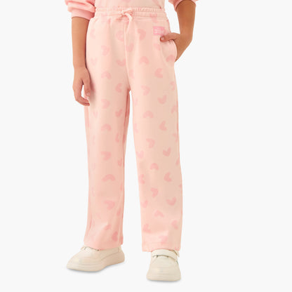 Disney Girls Sweatshirt and Track Pants Set with Stitch and Angel Print - Long Sleeves - Crew Neck