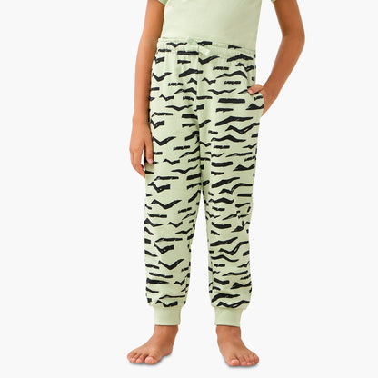 Juniors Zebra Print T-shirt and Pyjama Set