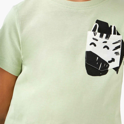 Juniors Zebra Print T-shirt and Pyjama Set