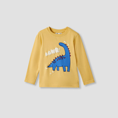 Juniors Dinosaur Print T-shirt and Pyjamas - Set of 2