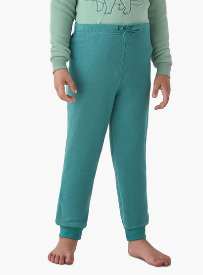Juniors Boys Pyjama Set with Dinosaur Embroidery - Polyester - Long Sleeves - Crew Neck-boys-clothing-nightwear-image-4