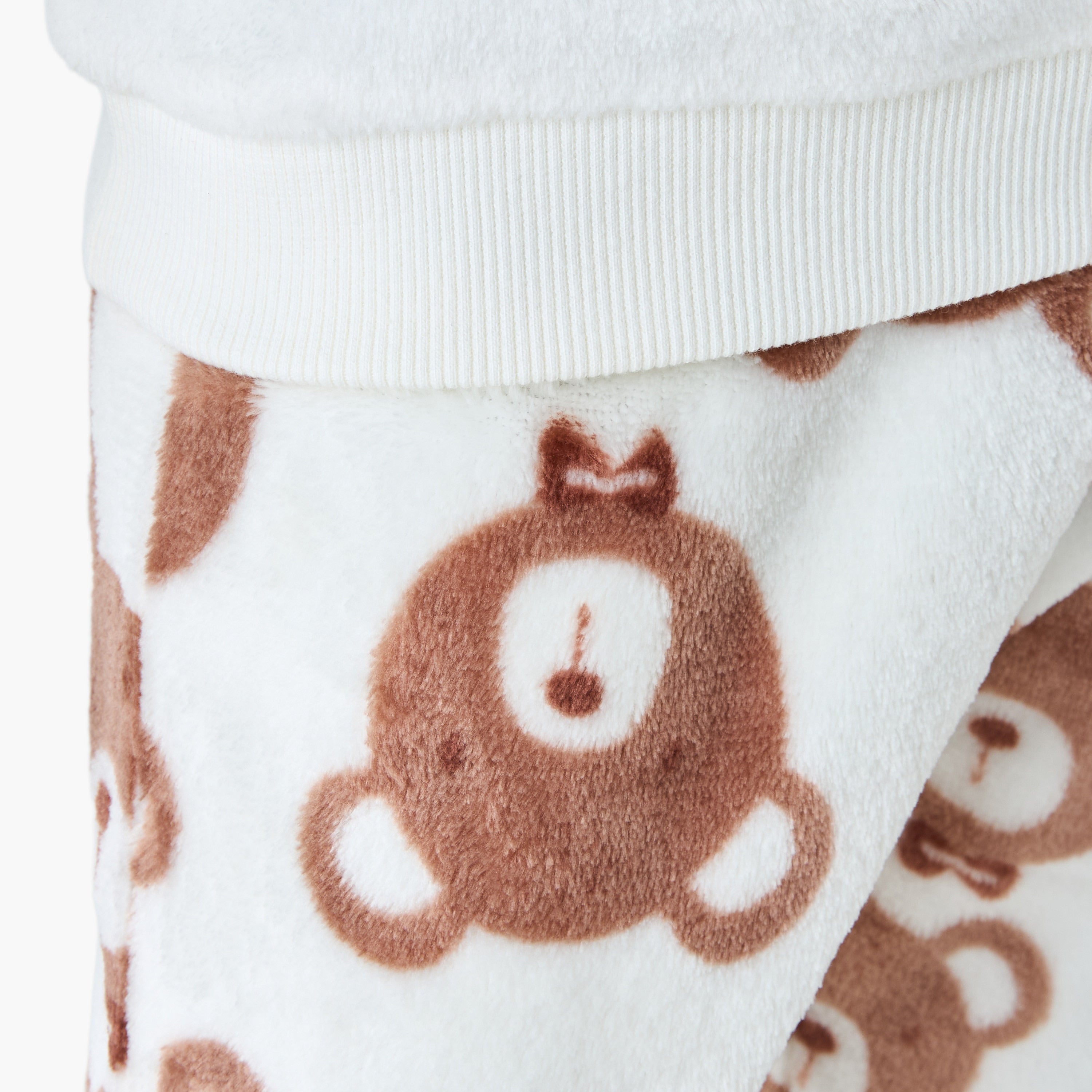 Juniors Bear Applique T-shirt and Pyjama Set