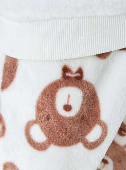 Juniors Bear Applique T-shirt and Pyjama Set-boys-clothing-nightwear-image-6