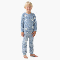 Juniors Boys Pyjama Set with Space Print - Polyester - Long Sleeves - Crew Neck-undefined-image-1