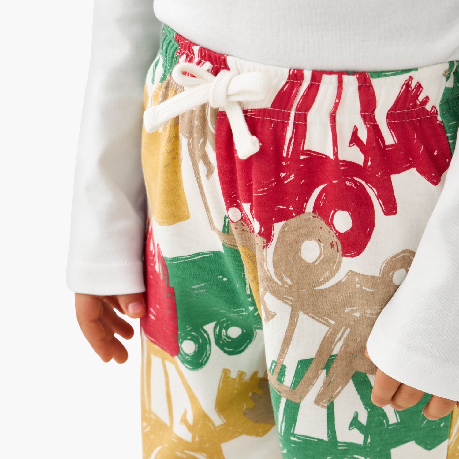 Juniors Cotton Crew Neck Long Sleeves Pyjama Set with Sailboat Print