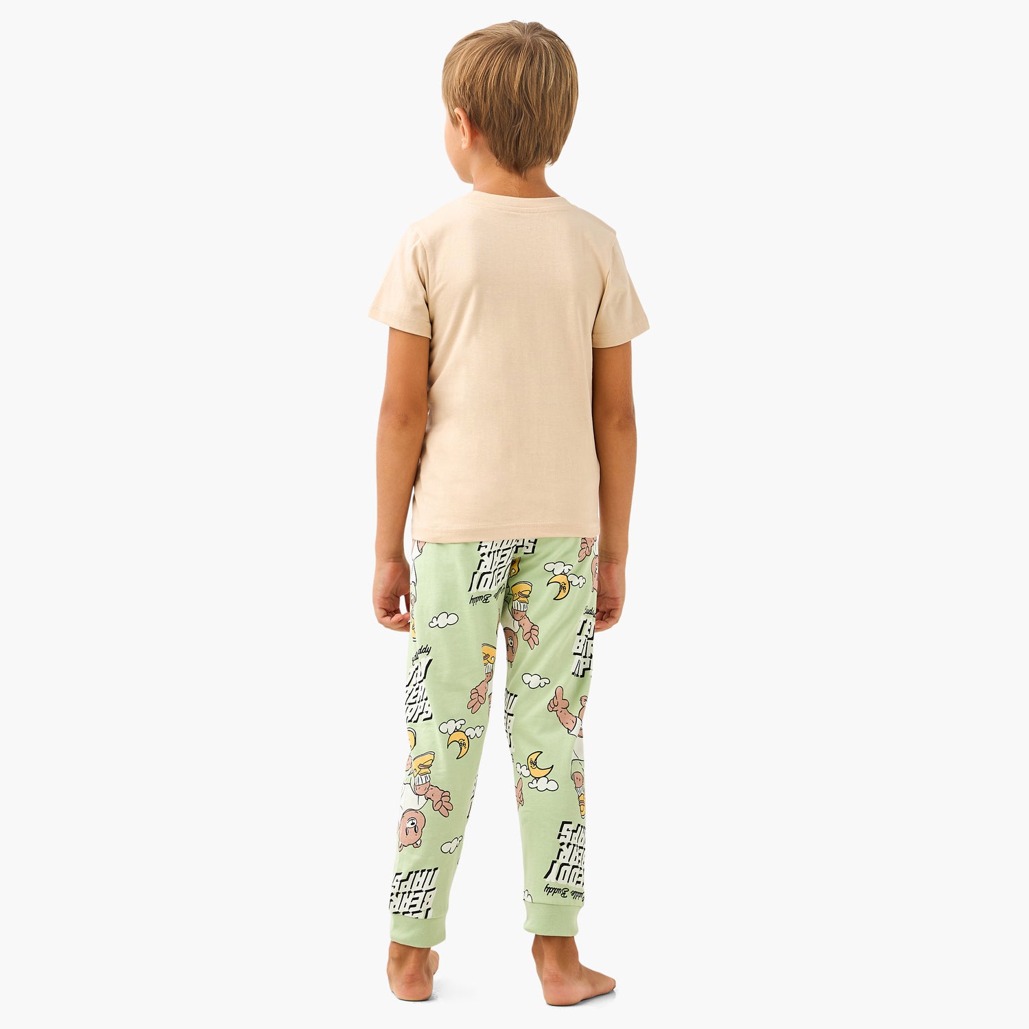 Juniors Teddy Bear Print T-shirt and Pyjama Set