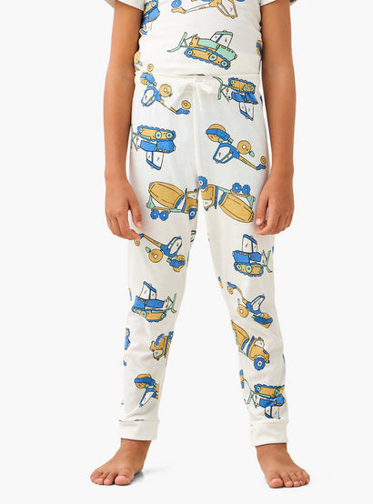 Juniors Cotton Crew Neck Long Sleeves Pyjama Set with Underwater Print-promo_babyshop_Buy2for69_UAE130126-image-3