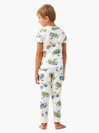 Juniors Cotton Crew Neck Long Sleeves Pyjama Set with Underwater Print-promo_babyshop_Buy2for69_UAE130126-image-4