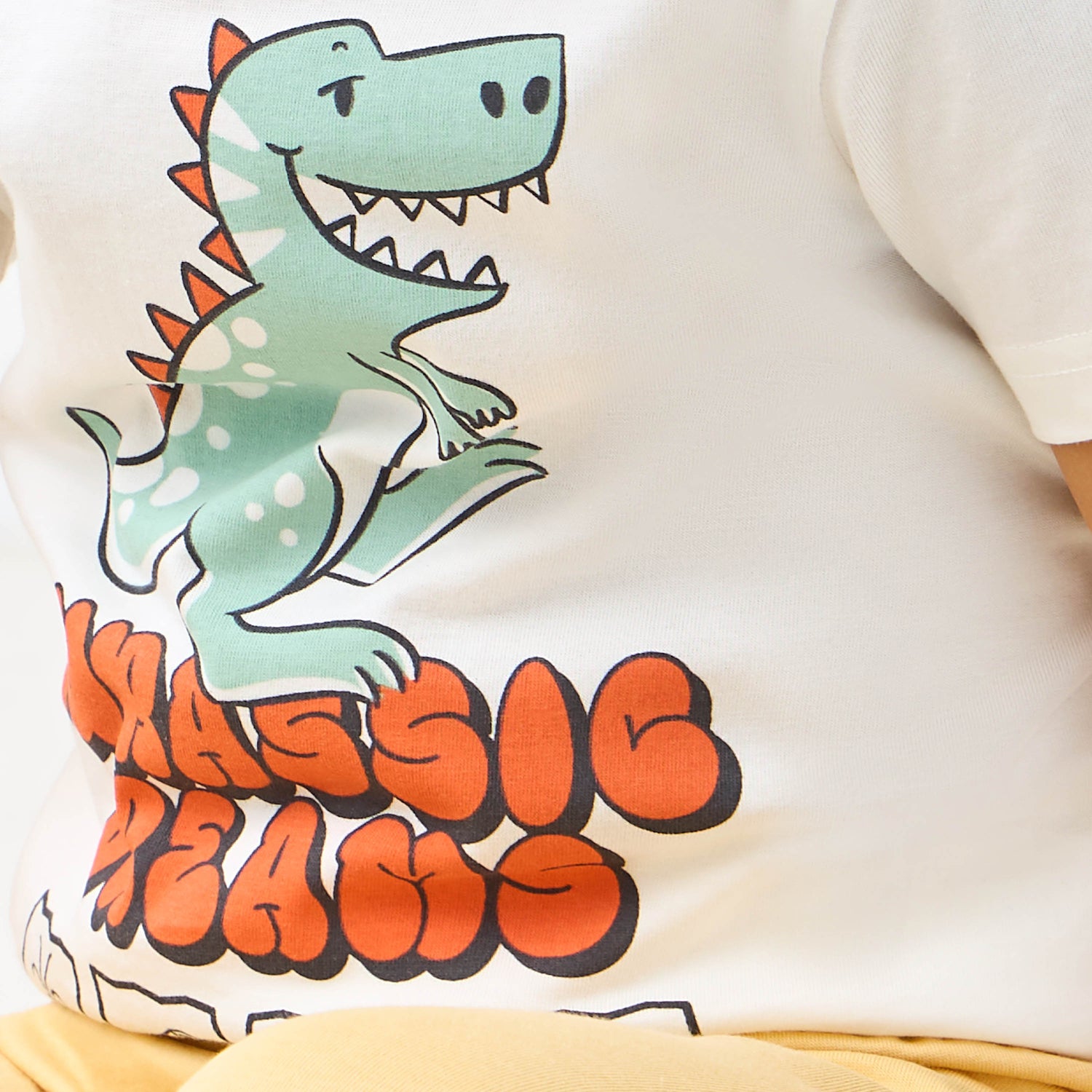 Juniors Cotton Crew Neck Long Sleeves Pyjama Set with Underwater Print