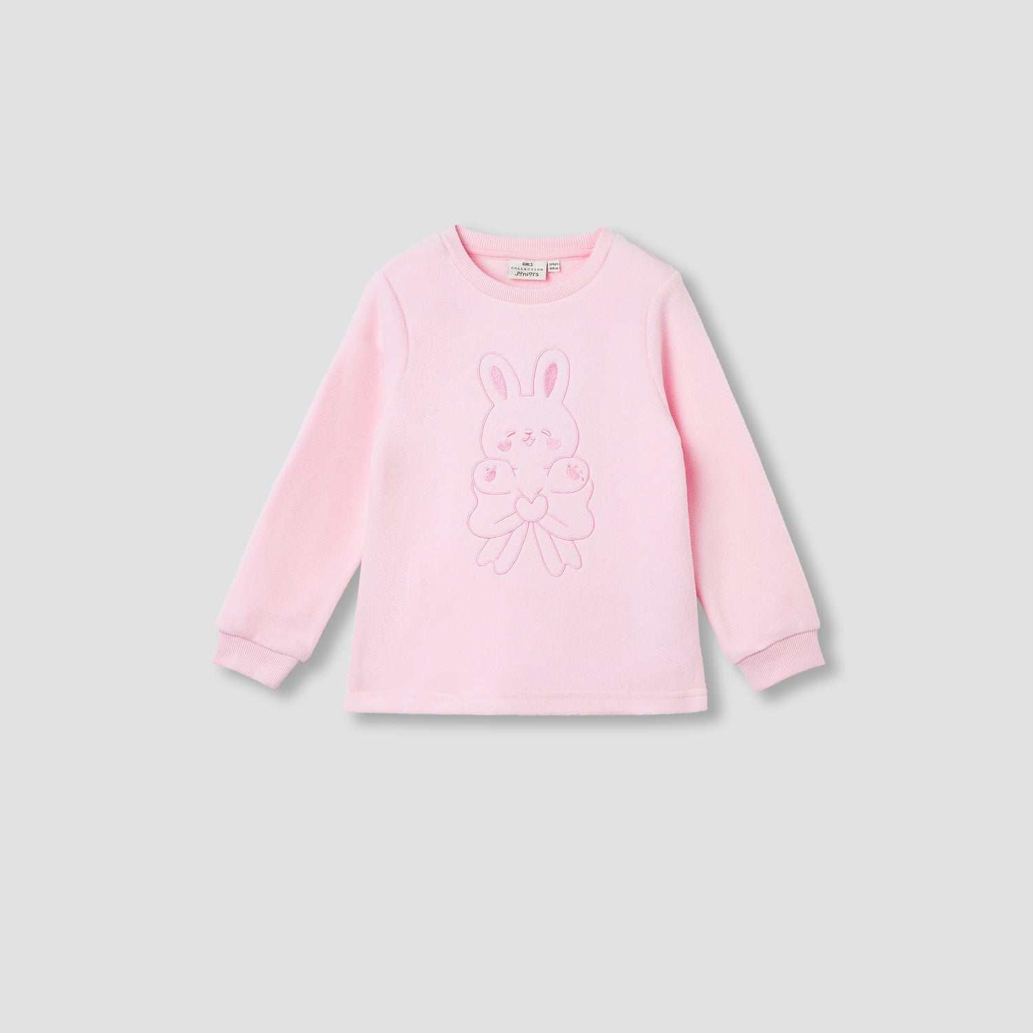 Juniors Bunny Embroidered T-shirt and Pyjama Set