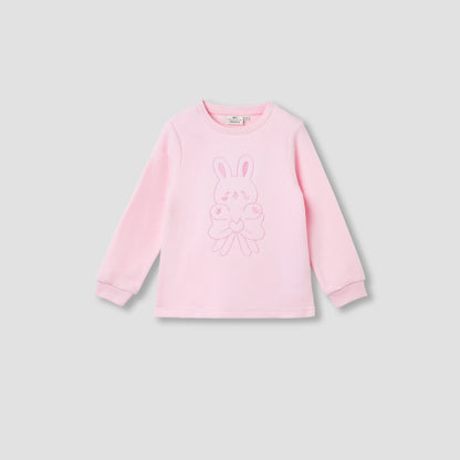 Juniors Bunny Embroidered T-shirt and Pyjama Set