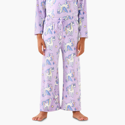 Juniors Unicorn Print T-shirt and Pyjama Set